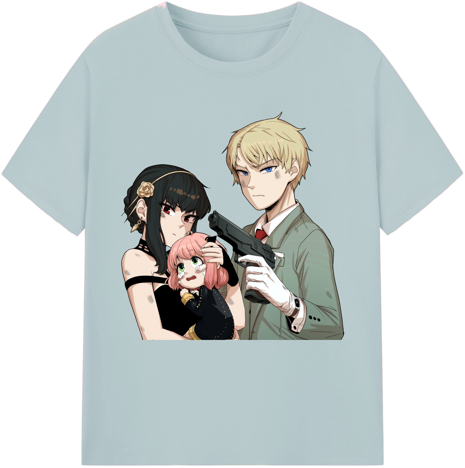 （画像用） SPY×FAMILY间谍家家酒 綿100％半袖Tシャツ（フロントプリント）